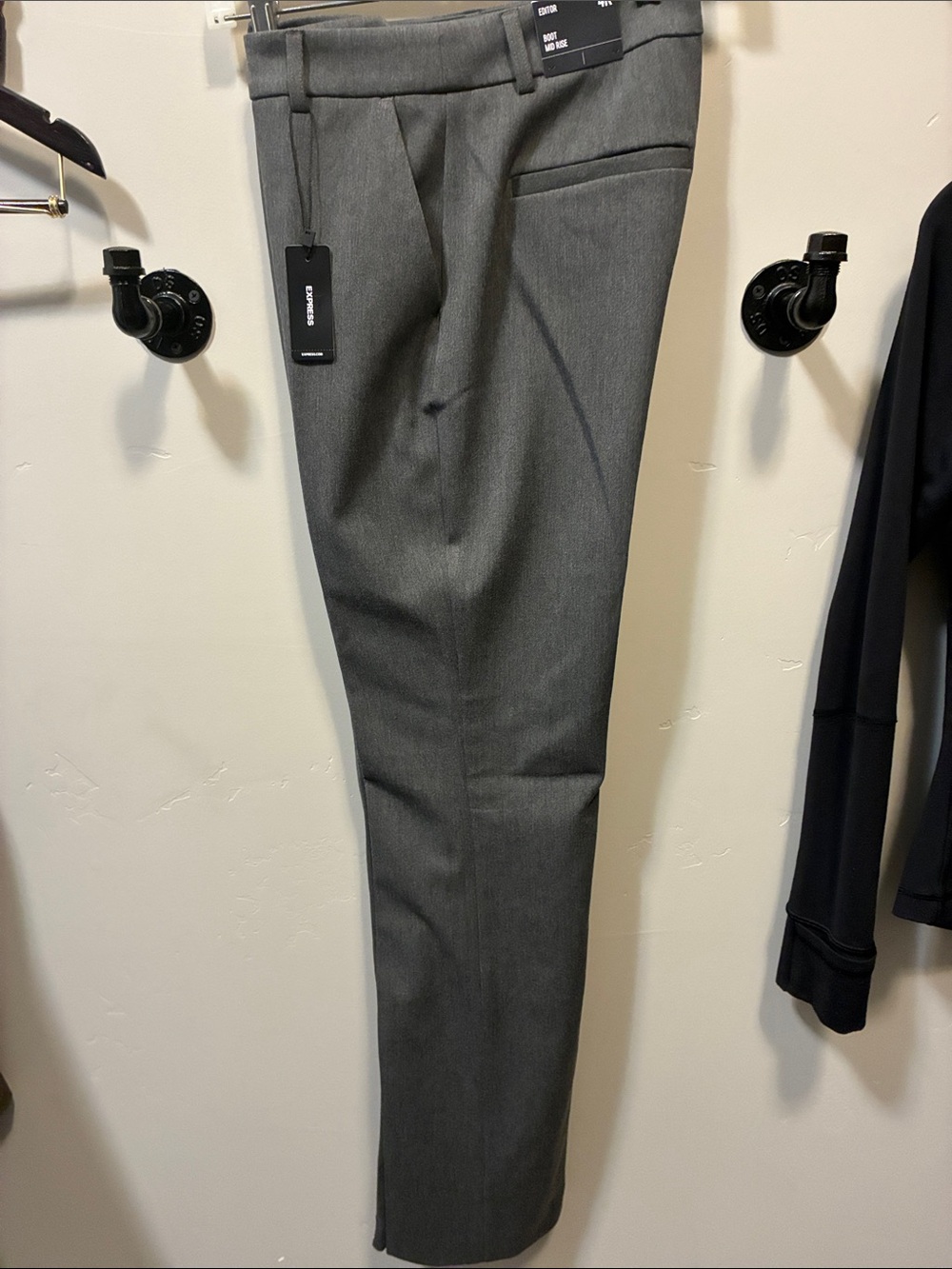 Express Editor Women's Gray Tailored Dress Pants